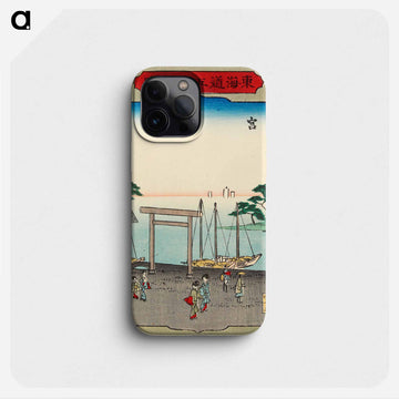 Shichirigahama Beach in Miya
 - 歌川 広重 Phone Case.