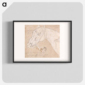 アートポスター-Head of a Horse, Facing Left
 - イェール大学アートギャラリー Poster.