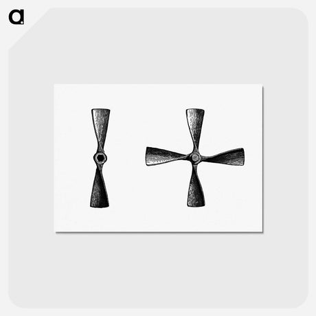 アートポストカード-Propeller from Six Weeks Of Vacation
 - 大英図書館 Postcard.