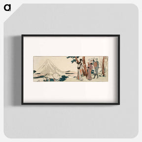 アートポスター-Hara. 3 ri and 6 chō to Yoshiwara - 葛飾 北斎 Poster.