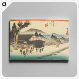 アートパネル-Ishibe, Megawa no Sato
 - 歌川 広重 Canvas.