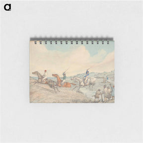 アートメモ帳-Steeplechasing: Three Riders Taking a Brook, Spectators on Right
 - イェール大学アートギャラリー Memo.