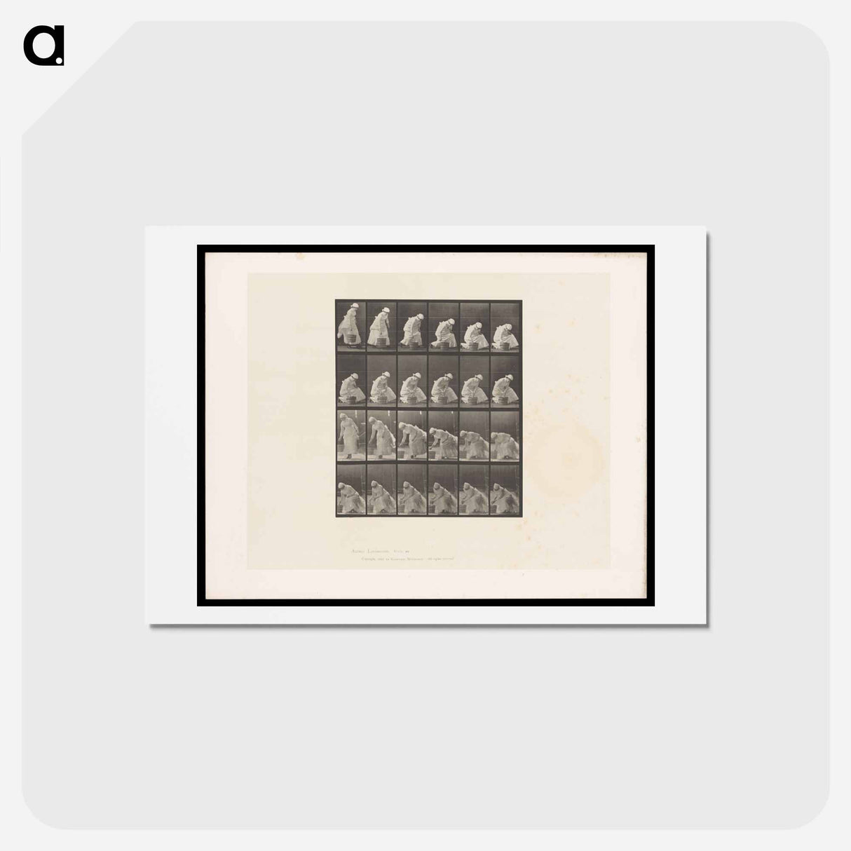 アートポストカード-Woman with Bucket
 - エドワード マイブリッジ Postcard.