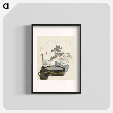 アートポスター-A comparison of Genroku poems and shells - 葛飾 北斎 Poster.