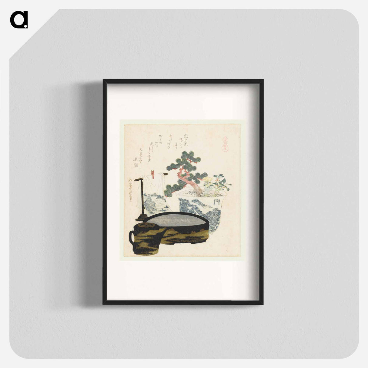 A comparison of Genroku poems and shells - Katsushika Hokusai Poster.
