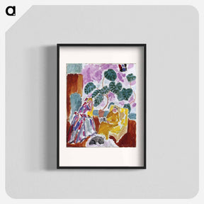 アートポスター-Deux Femmes Dans La Verdure Avec Un Chien - アンリ マティス Poster.