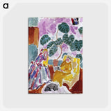 アートポストカード-Deux Femmes Dans La Verdure Avec Un Chien - アンリ マティス Postcard.