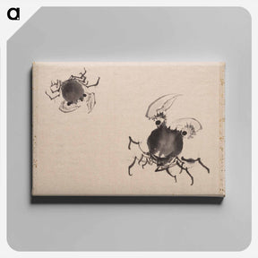 アートパネル-Japanese crab - 葛飾 北斎 Canvas.