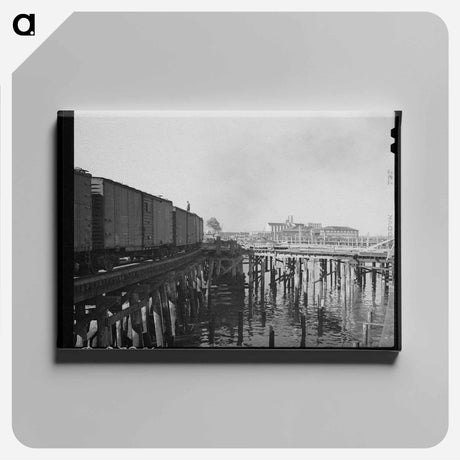 アートパネル-Astoria Harbor
 - ラッセル リー Canvas.