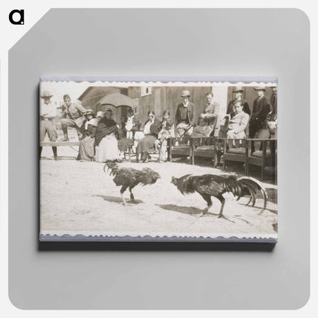 アートパネル-Two Roosters Fighting
 - セントルイス美術館 Canvas.