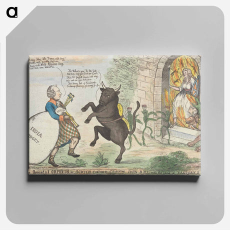 アートパネル-The Oriental Orpheus, or, Scotch Conjurer Charming John Bull with the Idea of Eastern Resources
 - イェール大学アートギャラリー Canvas.