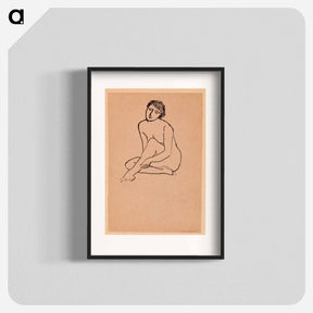アートポスター-Woman - Nude Sitting
 - バーンズ・コレクション Poster.