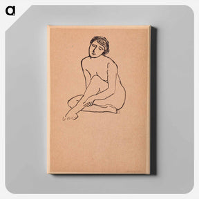 アートパネル-Woman - Nude Sitting
 - バーンズ・コレクション Canvas.
