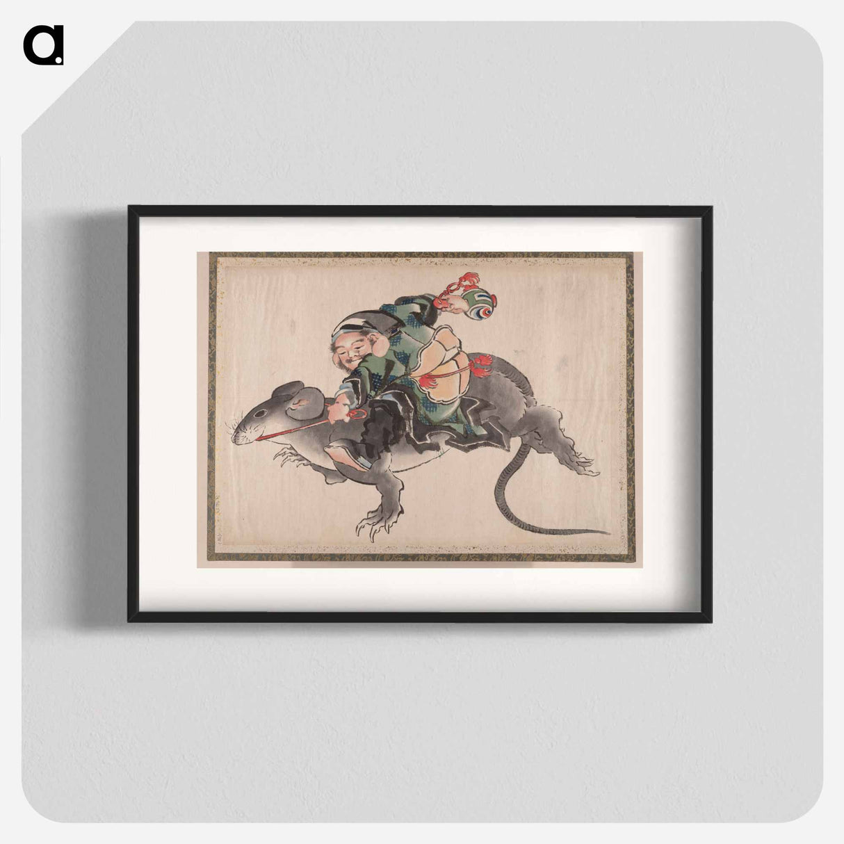 Daikokuten - Katsushika Hokusai Poster.