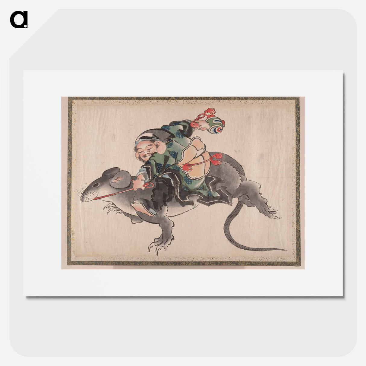 Daikokuten - Katsushika Hokusai Poster.