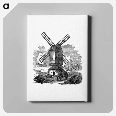 アートパネル-Windmill, From A Hand-Book Of Epsom
 - 大英図書館 Canvas.