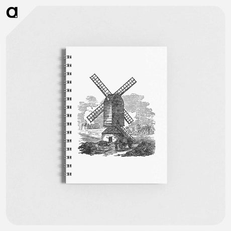 アートメモ帳-Windmill, From A Hand-Book Of Epsom
 - 大英図書館 Memo.