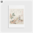アートポストカード-Hokusai's Chopping Rice Cakes - 葛飾 北斎 Postcard.