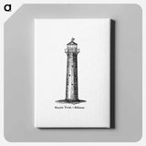 アートパネル-Grand Turk, Bahamas from Circular Relating to Lighthouses, Lightships, Buoys, and Beacons
 - 大英図書館 Canvas.