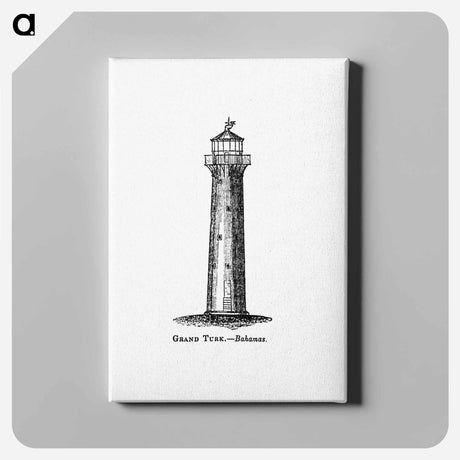 アートパネル-Grand Turk, Bahamas from Circular Relating to Lighthouses, Lightships, Buoys, and Beacons
 - 大英図書館 Canvas.
