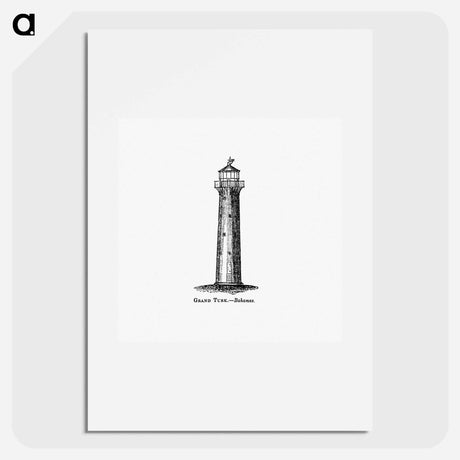 アートポスター-Grand Turk, Bahamas from Circular Relating to Lighthouses, Lightships, Buoys, and Beacons
 - 大英図書館 Poster.