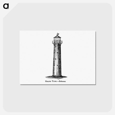 アートポストカード-Grand Turk, Bahamas from Circular Relating to Lighthouses, Lightships, Buoys, and Beacons
 - 大英図書館 Postcard.