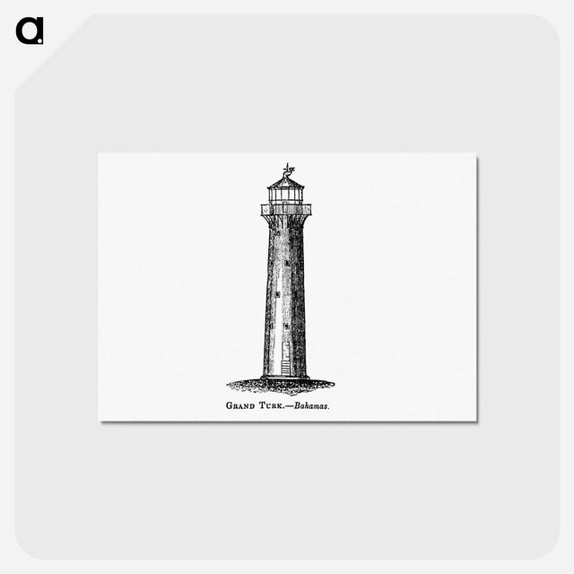 アートポストカード-Grand Turk, Bahamas from Circular Relating to Lighthouses, Lightships, Buoys, and Beacons
 - 大英図書館 Postcard.