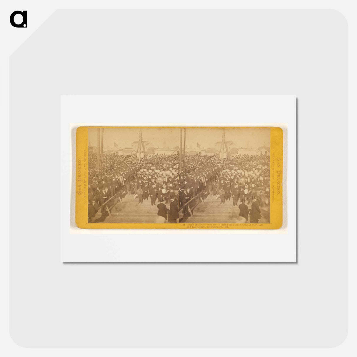 アートポストカード-Grand Masonic Ceremony
 - エドワード マイブリッジ Postcard.