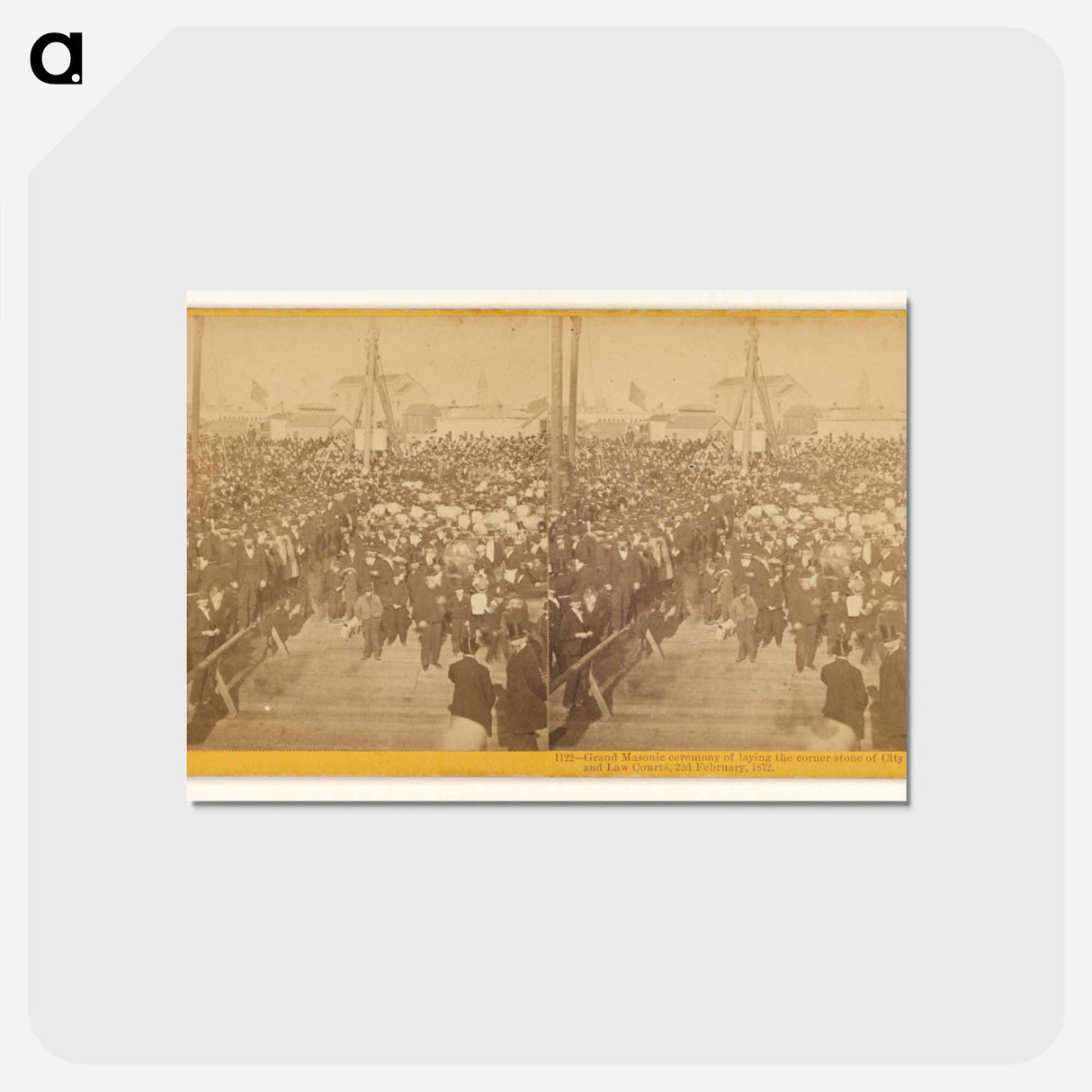 アートポストカード-Grand Masonic Ceremony
 - エドワード マイブリッジ Postcard.