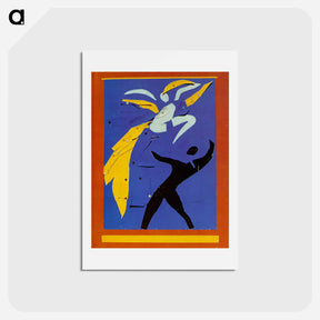アートポストカード-Two Dancers (Study for Rouge et Noir - アンリ マティス Postcard.