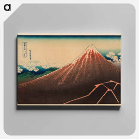 アートパネル-Storm below Mount Fuji - 葛飾 北斎 Canvas.