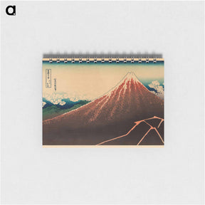 アートメモ帳-Storm below Mount Fuji - 葛飾 北斎 Memo.