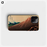 Storm below Mount Fuji - 葛飾 北斎 Phone Case.