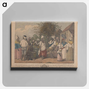 アートパネル-A Negroes Dance in the Island of Dominica
 - イェール大学アートギャラリー Canvas.