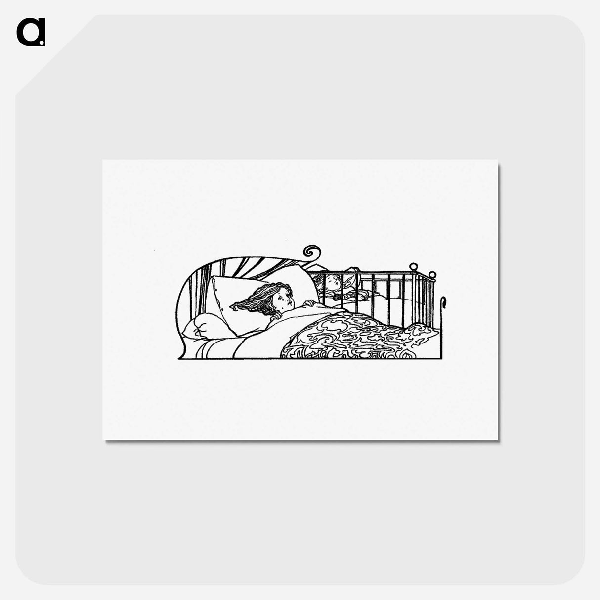 アートポストカード-Bedtime from Verses for Grannie
 - 大英図書館 Postcard.