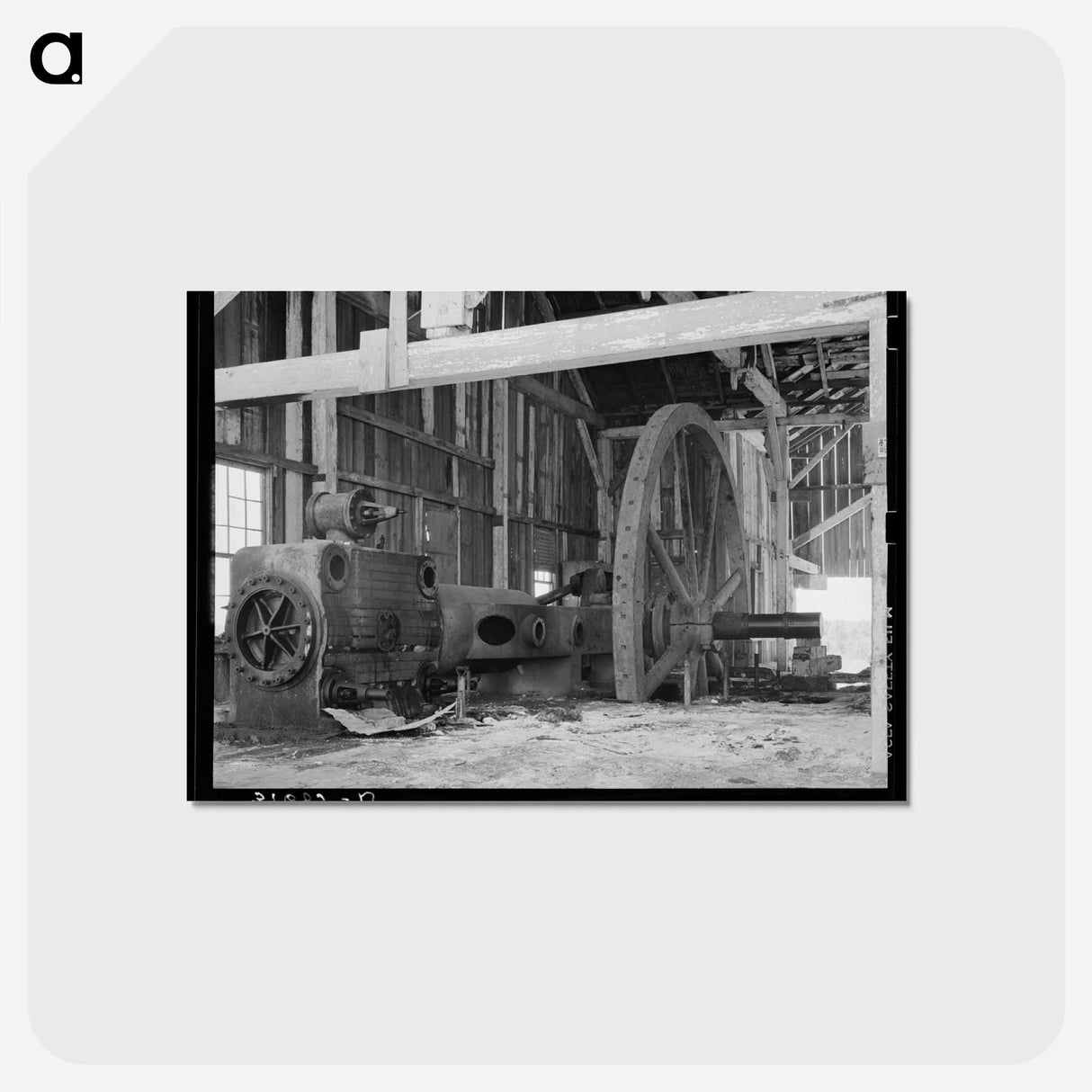 アートポストカード-Old Engine, Abandoned Sugar Mill
 - ラッセル リー Postcard.