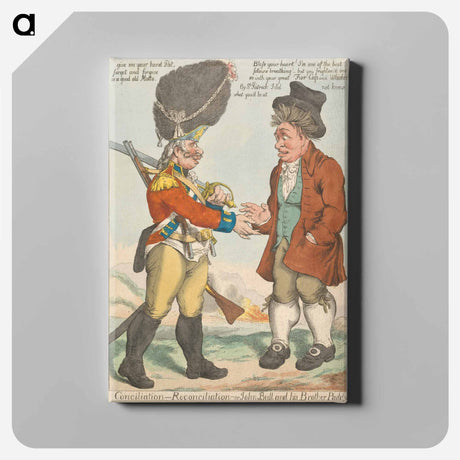 アートパネル-Conciliation - Reconciliation - or John Bull and His Brother Paddy
 - イェール大学アートギャラリー Canvas.
