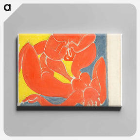 アートパネル-Nymphe Et Faune Rouge - アンリ マティス Canvas.