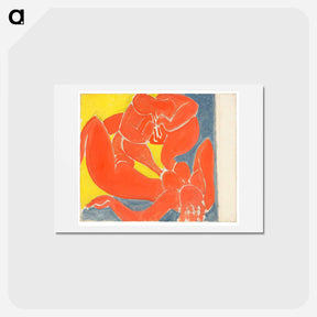 アートポストカード-Nymphe Et Faune Rouge - アンリ マティス Postcard.