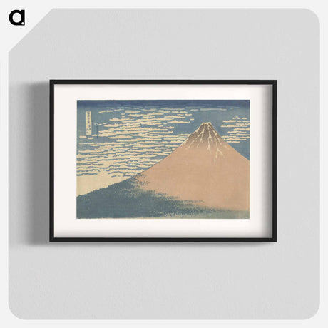 アートポスター-Helder weer en een zuidelijke wind - 葛飾 北斎 Poster.