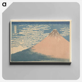 アートパネル-Helder weer en een zuidelijke wind - 葛飾 北斎 Canvas.