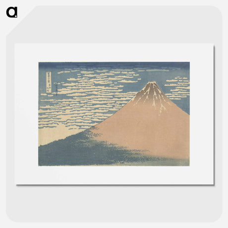 アートポスター-Helder weer en een zuidelijke wind - 葛飾 北斎 Poster.