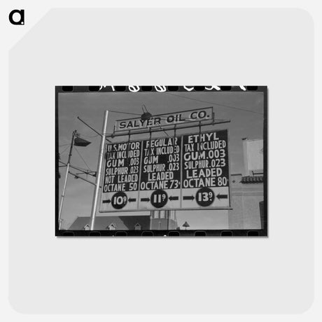 アートポストカード-Oklahoma City Gasoline Law
 - ラッセル リー Postcard.