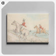アートパネル-Two Riders Taking a Double Fence
 - イェール大学アートギャラリー Canvas.