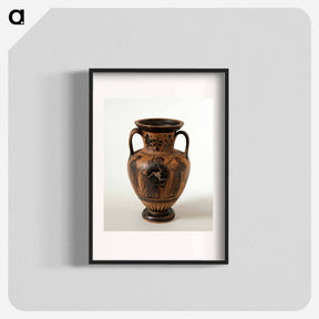 アートポスター-Attic Black Figure Neck Amphora
 - バーンズ・コレクション Poster.