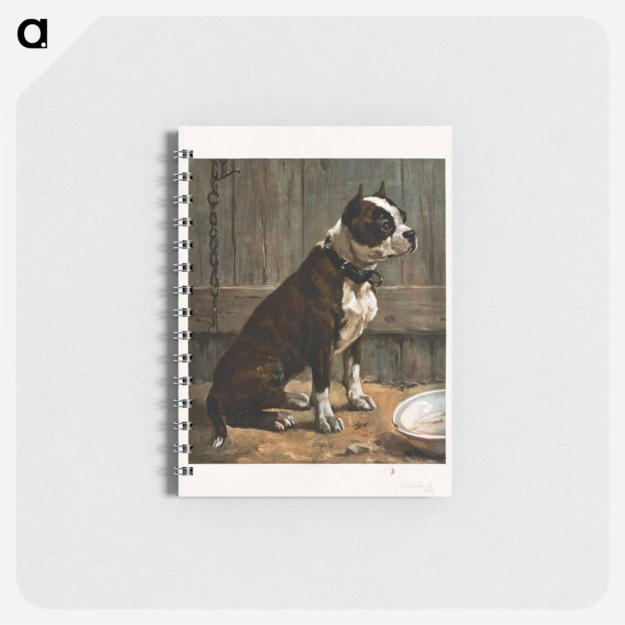 アートメモ帳-Seated Terrier
 - ボストン公共図書館 Memo.