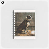 アートメモ帳-Seated Terrier
 - ボストン公共図書館 Memo.