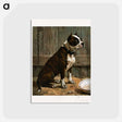アートポストカード-Seated Terrier
 - ボストン公共図書館 Postcard.