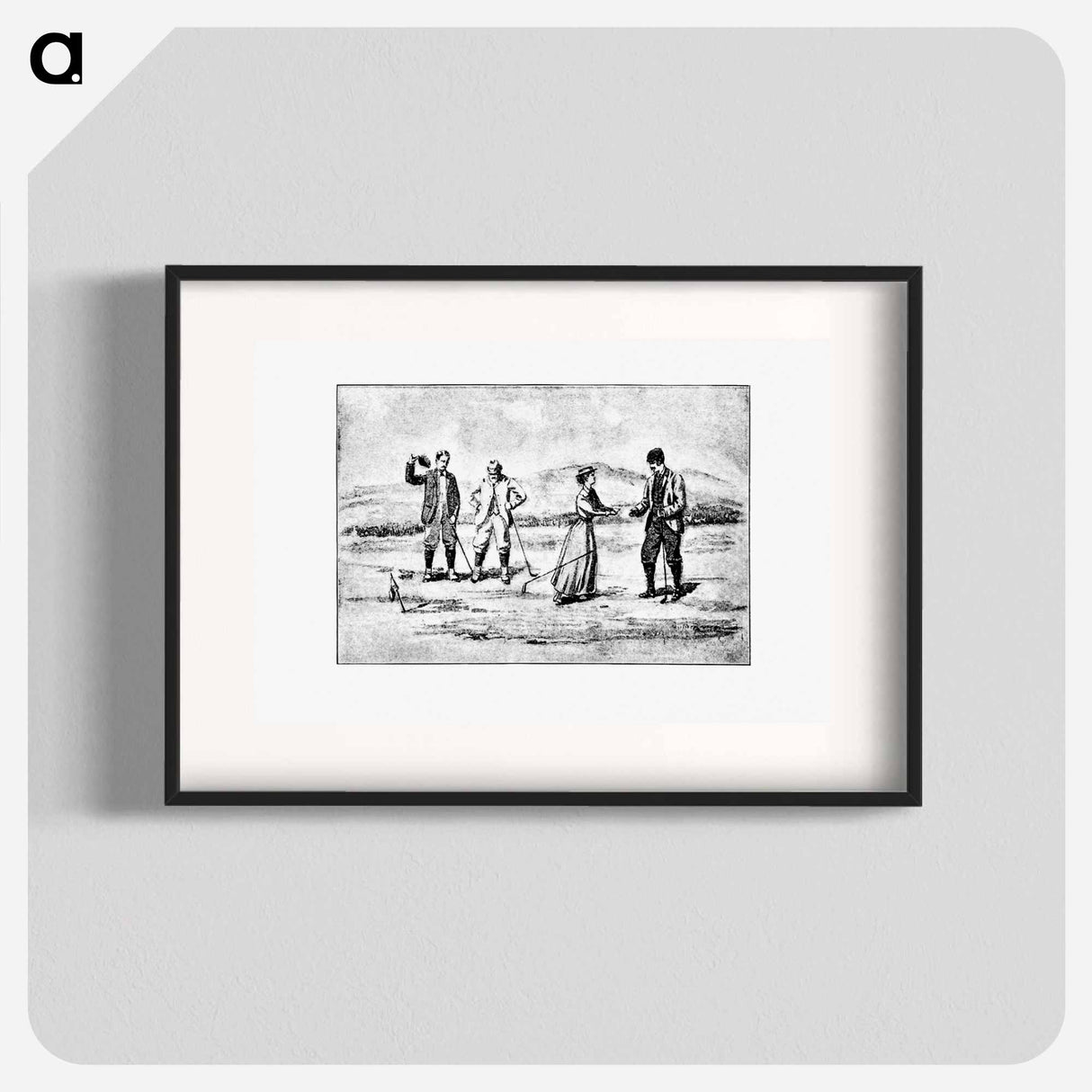 アートポスター-Vintage Golfers from Won at the Last Hole
 - 大英図書館 Poster.