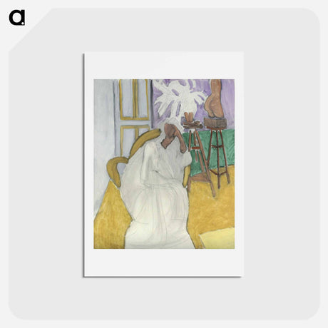 アートポストカード-Figure Assise Et Le Torse Grec (La Gandoura) - アンリ マティス Postcard.